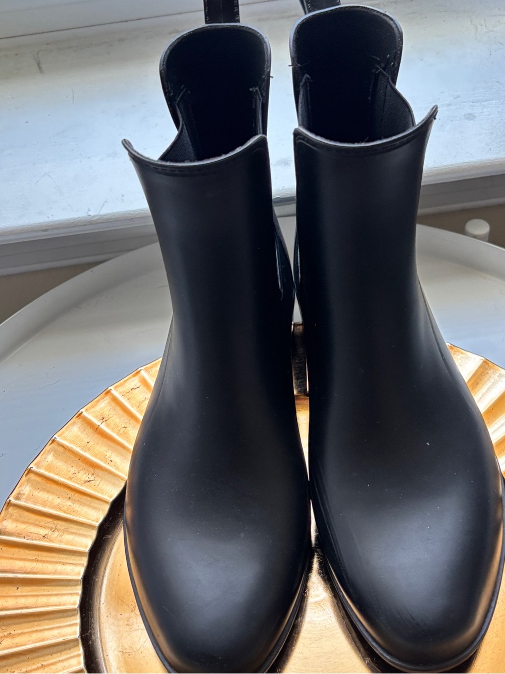 a new day Black Chelsea Ankle Boots - Smooth Pull-On Style